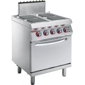 Плита электрическая напольная c 4 конфорками и духовым шкафом Angelo Po 1G1PE2E