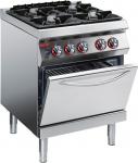 Плита газовая напольная c 4 конфорками и духовым шкафом Angelo Po 1G1FA0GV