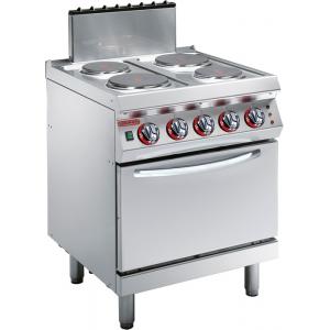 Плита электрическая напольная c 4 конфорками и духовым шкафом Angelo Po 1G1PE1EV