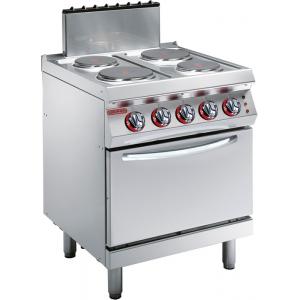 Плита электрическая напольная c 4 конфорками и духовым шкафом Angelo Po 1G1PE1E