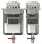 Фритюрница электрическая встраиваемая с 2 ванной  1x 12.5-14.5 + 1 x 7.5-9 л Fri Fri Basic+ Built-in