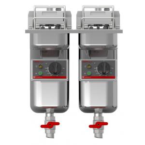 Фритюрница электрическая встраиваемая с 2 ваннами 7,5-9 л Fri Fri Super Easy Built-In422(670137)