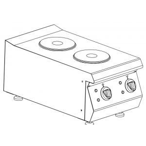 Плита электрическая настольная с 2 конфорками Kocateq 0M0PE1